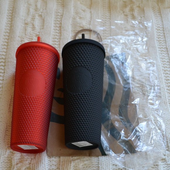 NWT Starbucks Black and Red Matte Tumblers 2021 - Picture 2 of 6
